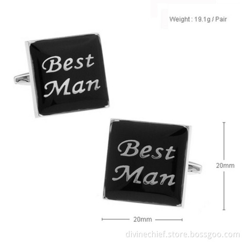 Luxury Men Cufflinks Custom Logo Bulk Copper/Brass Cufflinks